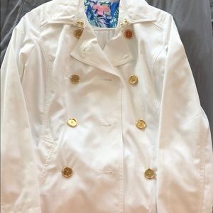 Lily Pulitzer white coat